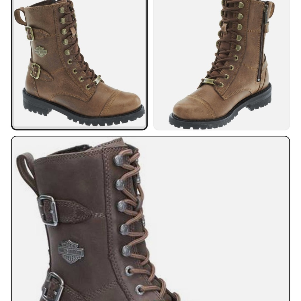 Women’s vintage Harley Davidson boots size 8 women’s brown-new without tags